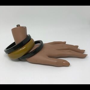 Bakelite set of three bracelets